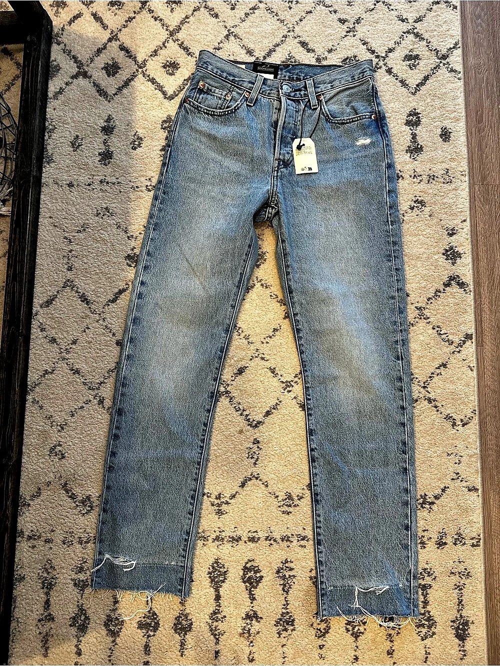 NEW Levi's 501 Original Straight Leg Jeans in Blue Waist 25 x 30
